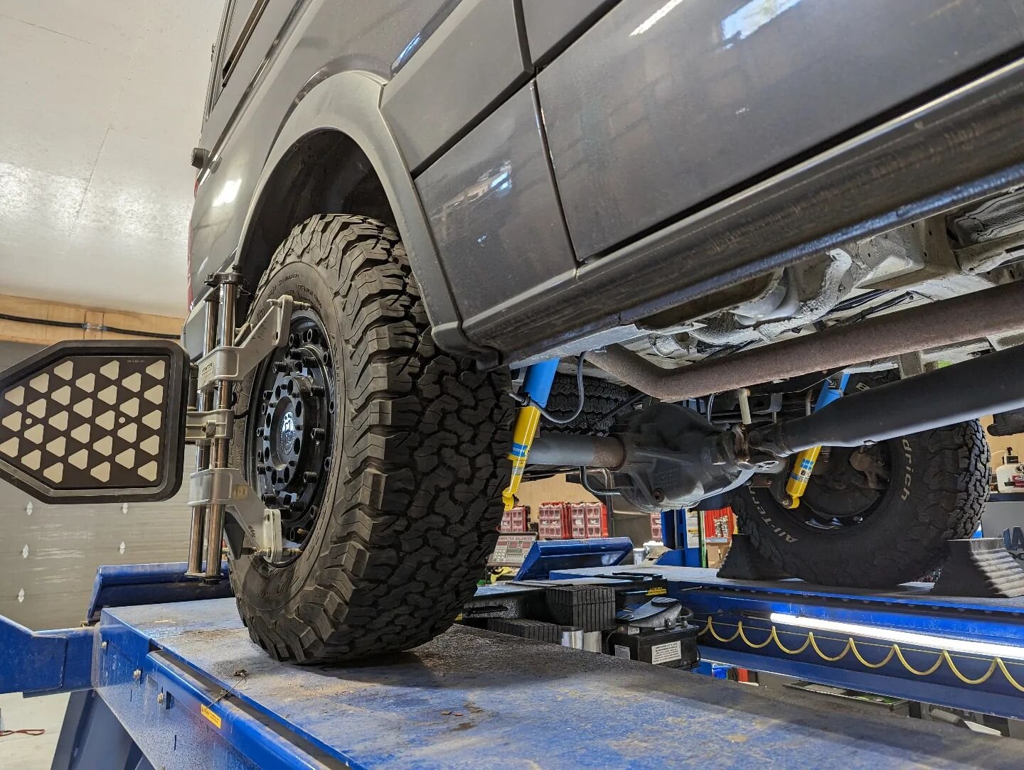 Suspension Upgrades and Four Wheel Alignment. Pretty sure Ray's first project on this van was back in 2018. Participating in the long term adVANtures, including maintenance, is really satisfying.