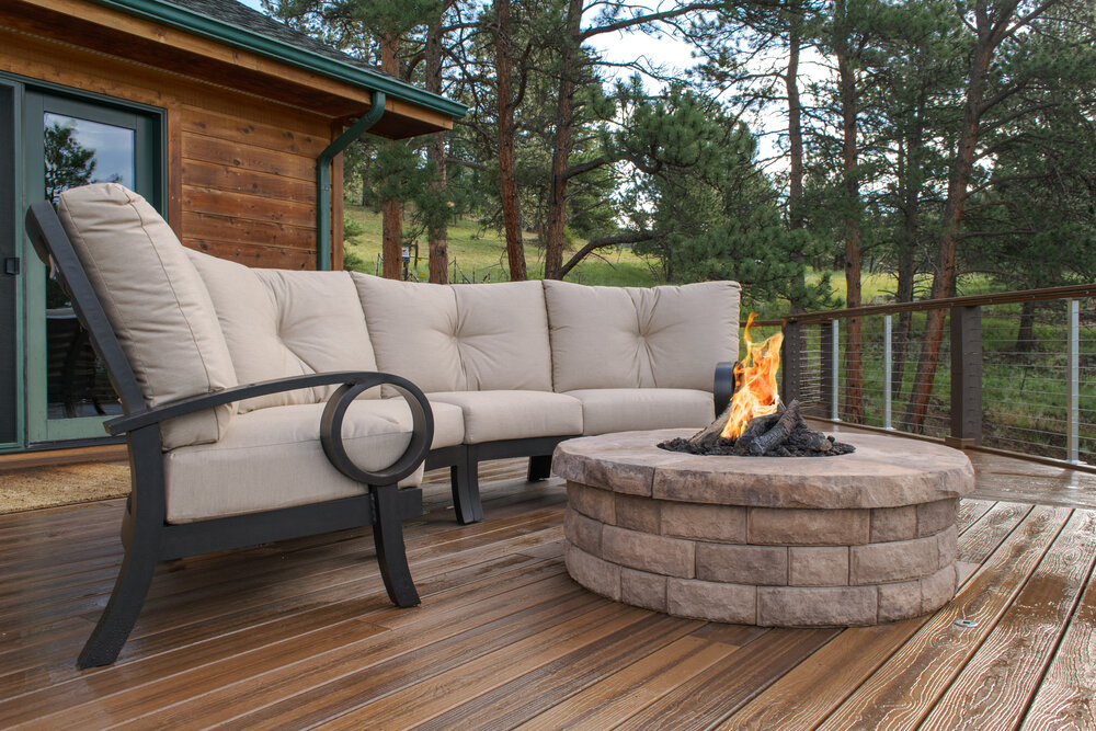 Outdoor Space With A Gas Fire Pit, Gas Fire Pit Rocks