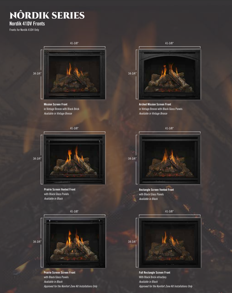 Kozy Heat Nordik 41DV Gas Fireplace