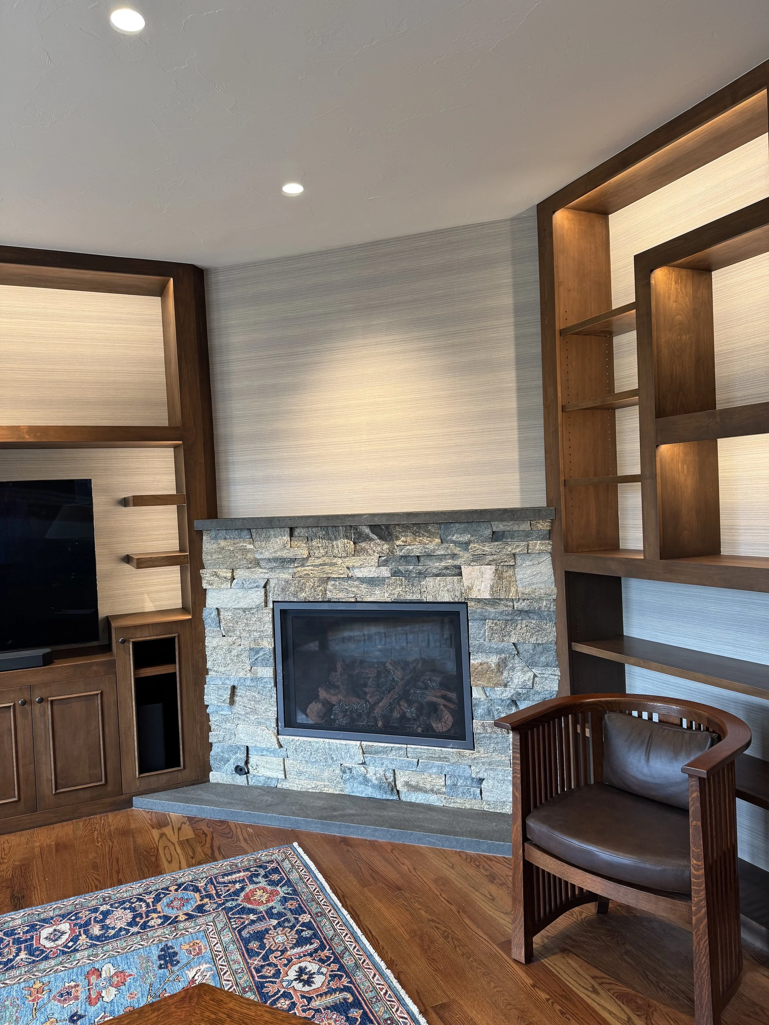 Mendota FV36 Gas Fireplace installed by NFI-Certified professionals in Evergreen, CO