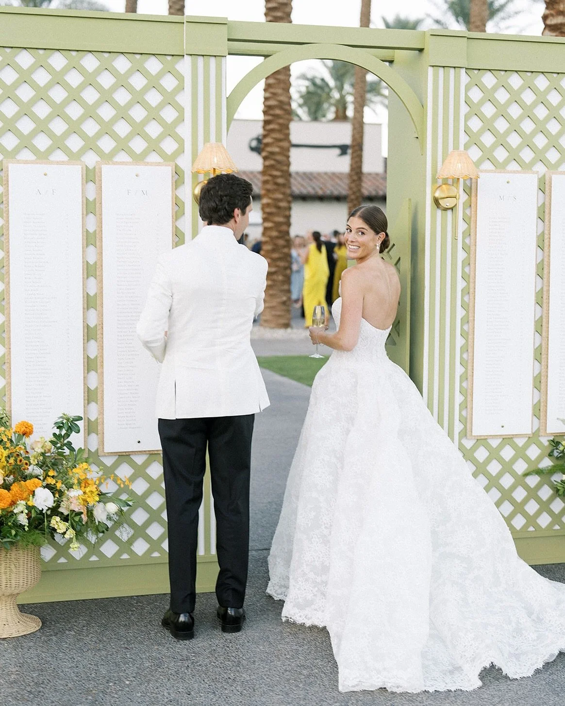 Back at the spot where they first met 🌴🌴🌴 couldn&rsquo;t be more fitting to celebrate in the sun with the Gelbachs 💛

@detailsdarling @hideawaygolfclub @rebel.creativeco