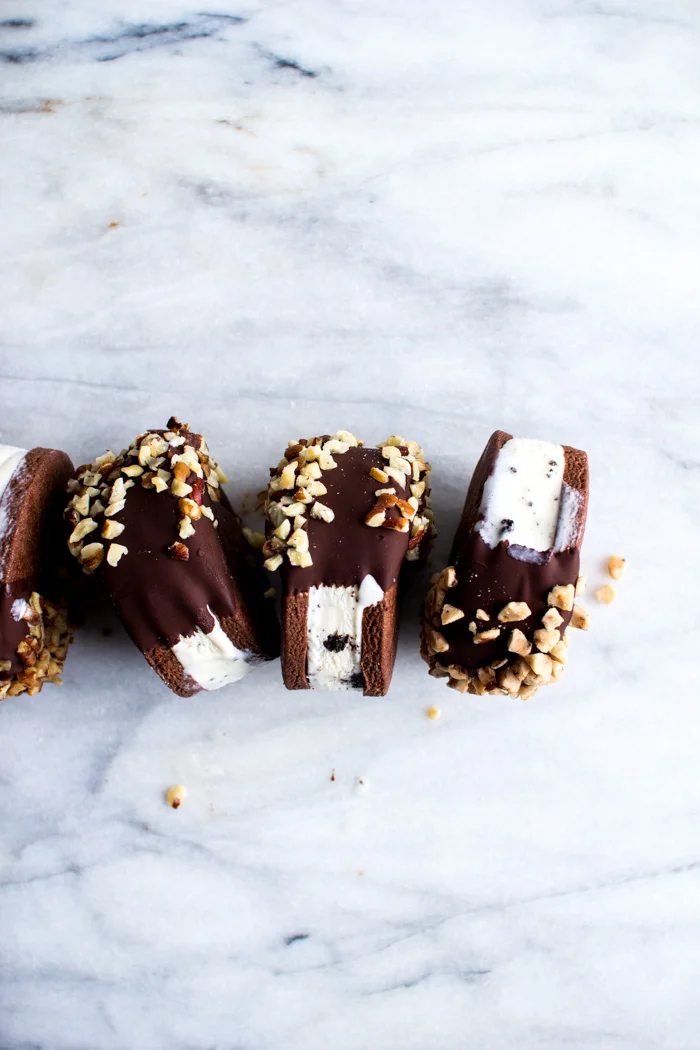 Chocolate Dipped Ice Cream Sandwich Cookies — Flourishing Foodie