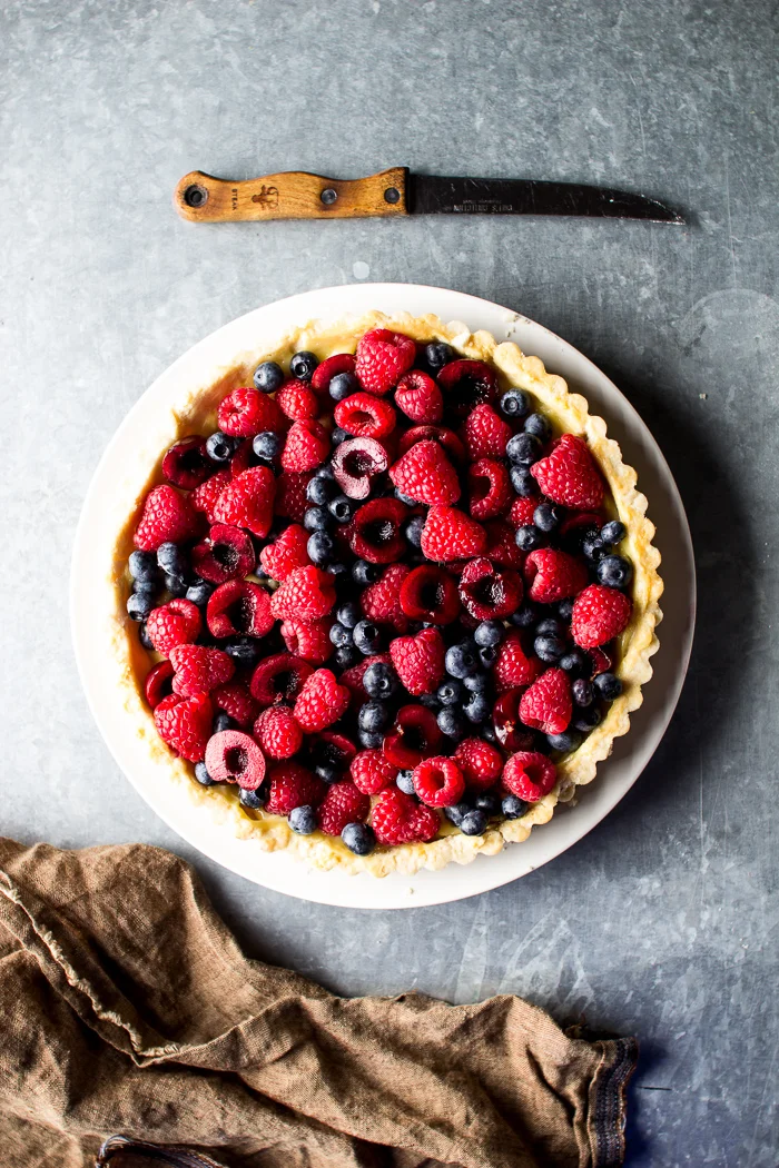 Fresh Berry Tart with Lemon Curd