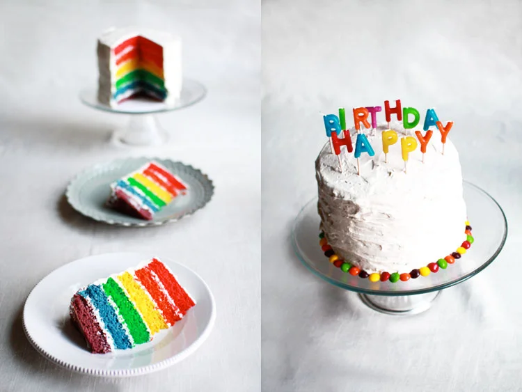 Rainbow Birthday Cake