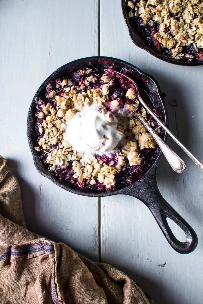 Triple Berry Crumble on the Grill
