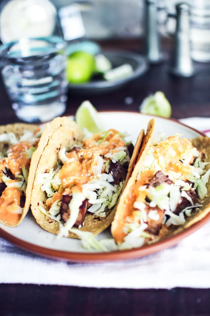 Korean Tofu Tacos — Flourishing Foodie