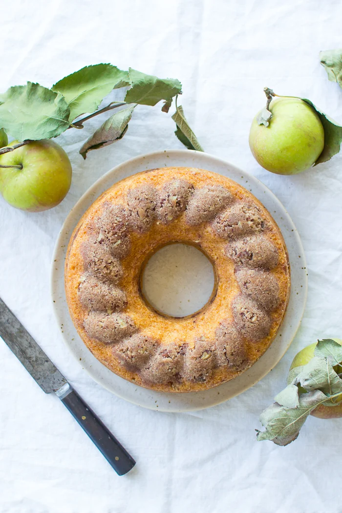Cinnamon Streusel Apple Cake