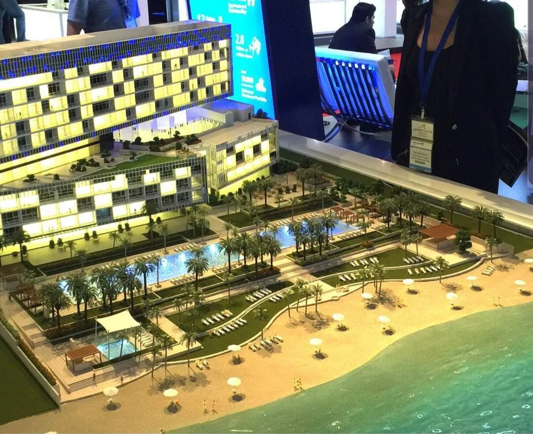 Me posing with the model made by the Architectural Firm on the project, which was on display in 2015 at Cityscapes Dubai, part of Cityscapes Global, the world's largest networking exhibition and conference on property development.