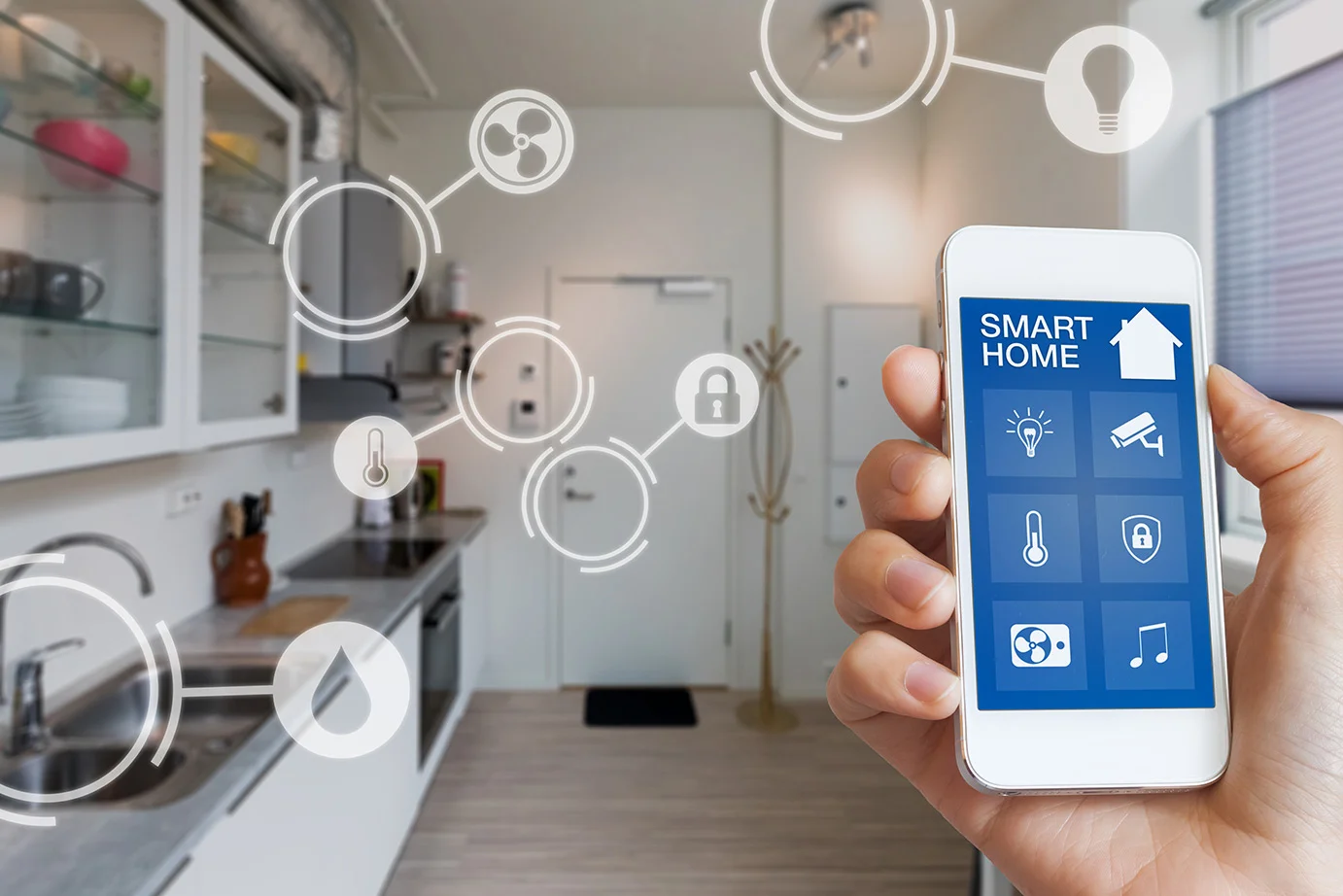 Smart phone in home, IoT