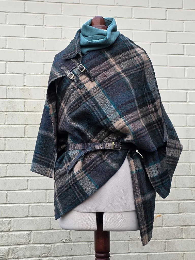 Cape Coat + Shawl & Purse