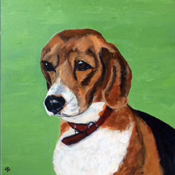 Beagle - Commission. Acrylic