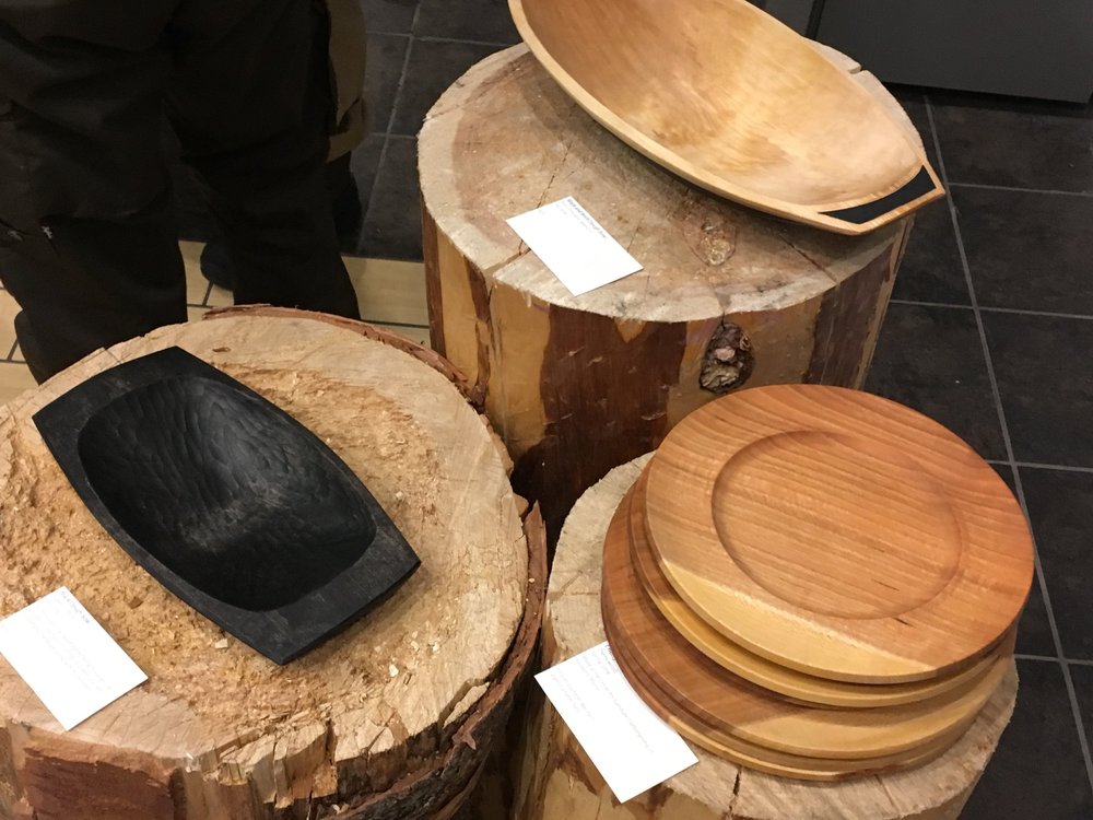 Two Dough Bowls &amp; Cherry Plates