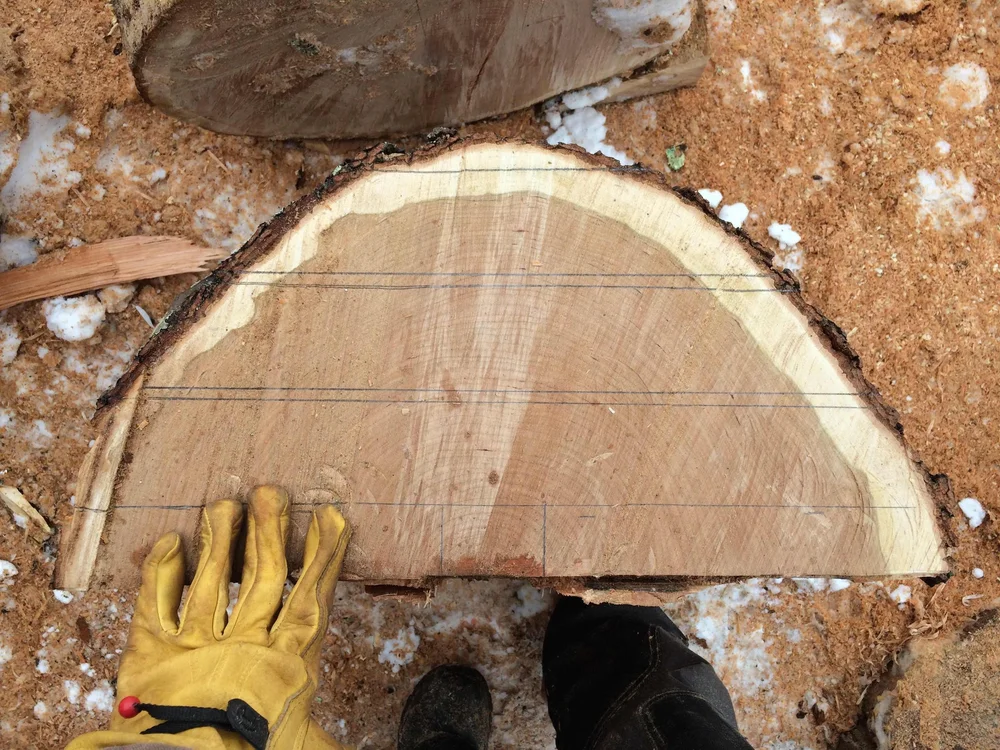  Layout for larger platter blanks. 