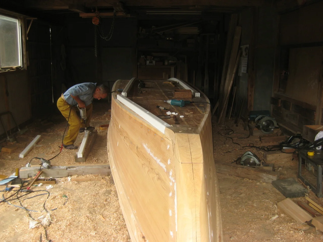 Murakami-san in his workshop.