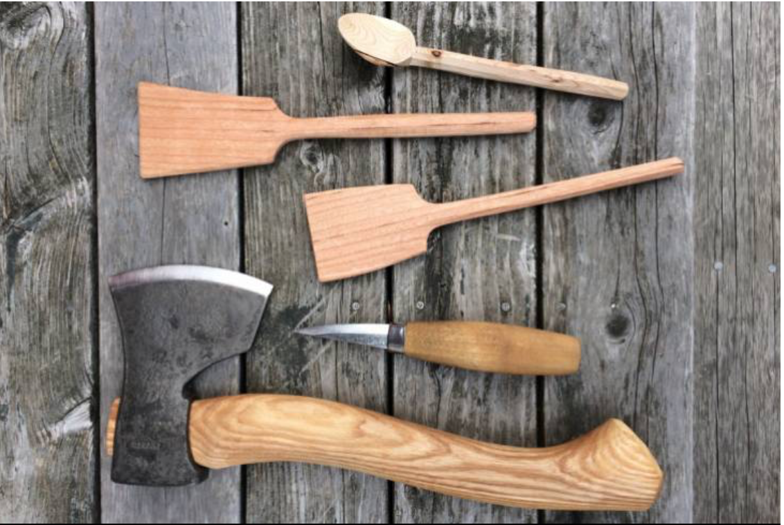Spoon Carving with Knife &amp; Axe