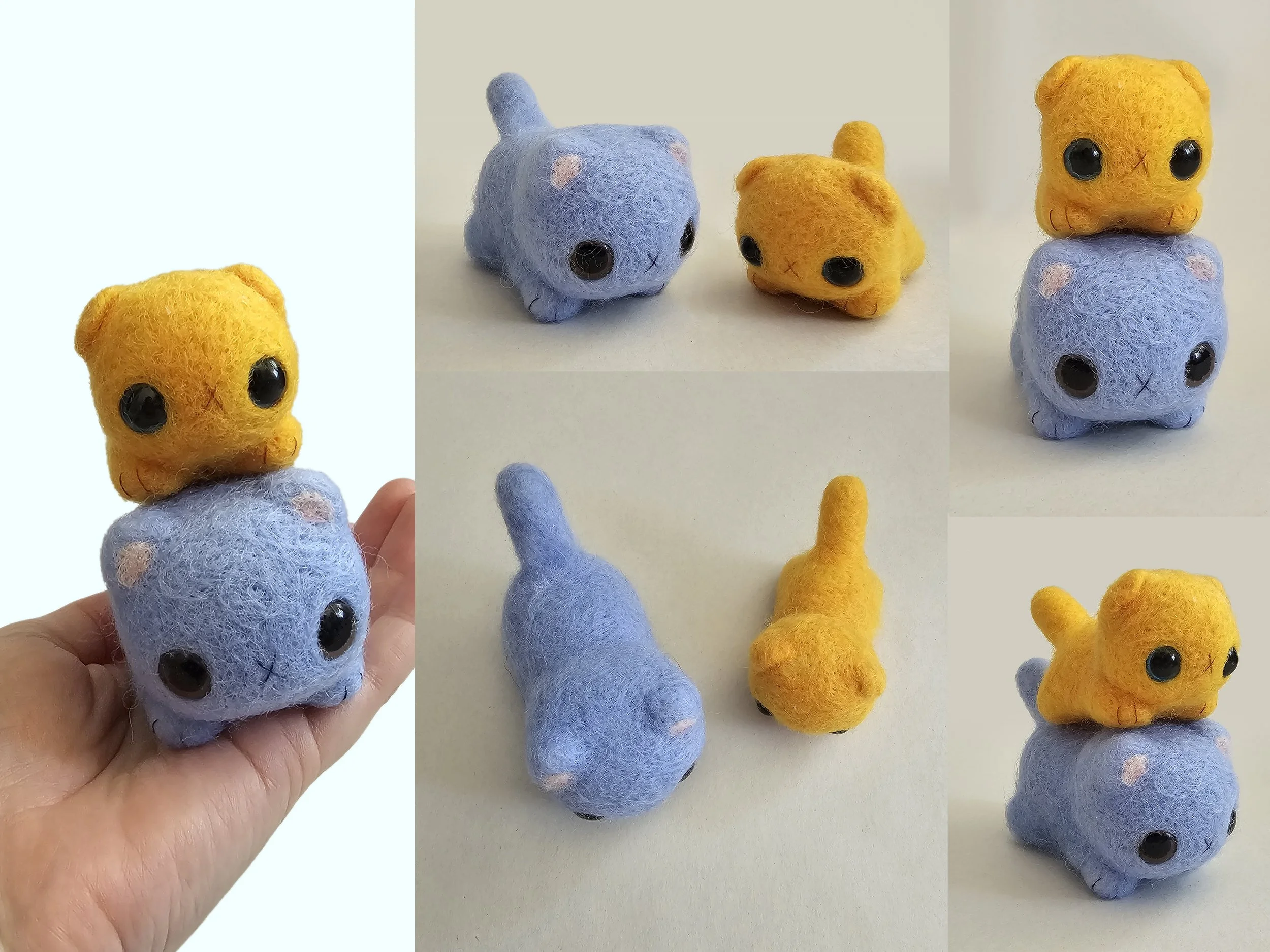 Needlefelt Cats (HeatherSketcheroos)