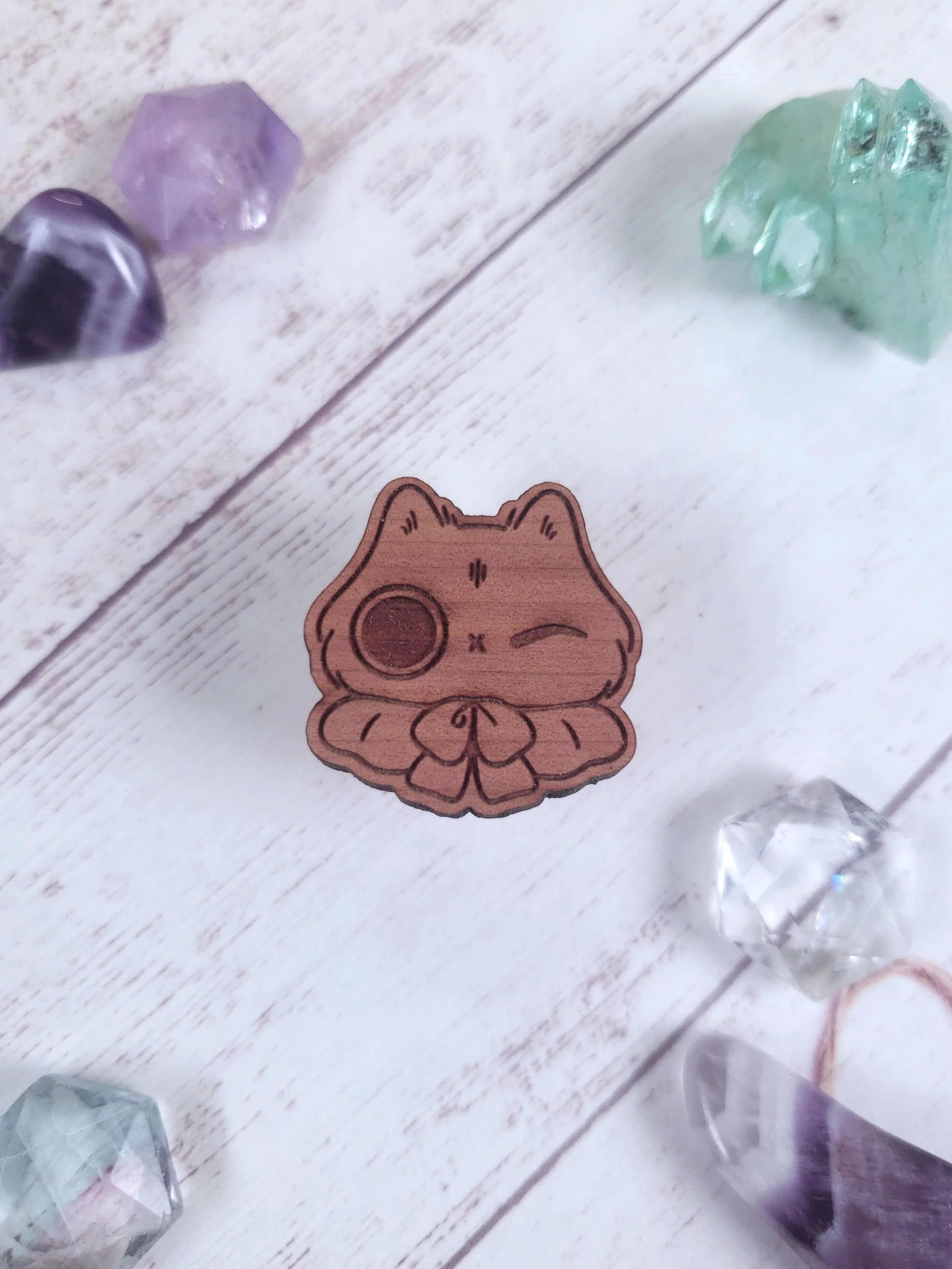 Mewnbeam the Witch wooden pin Baker Bunneh House Kit (HeatherSketcheroos)