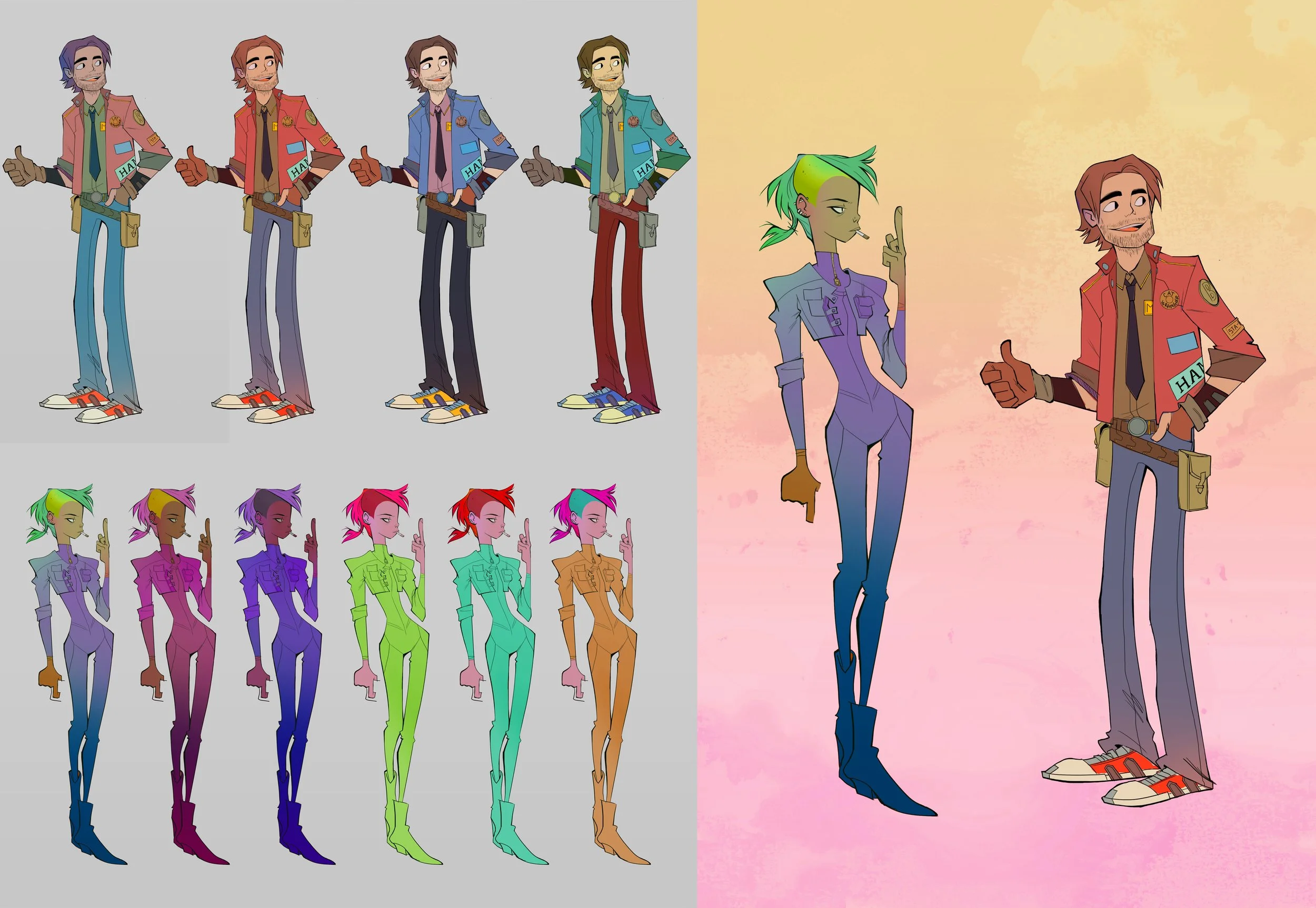 Character concepts (Next Stop Nowhere)