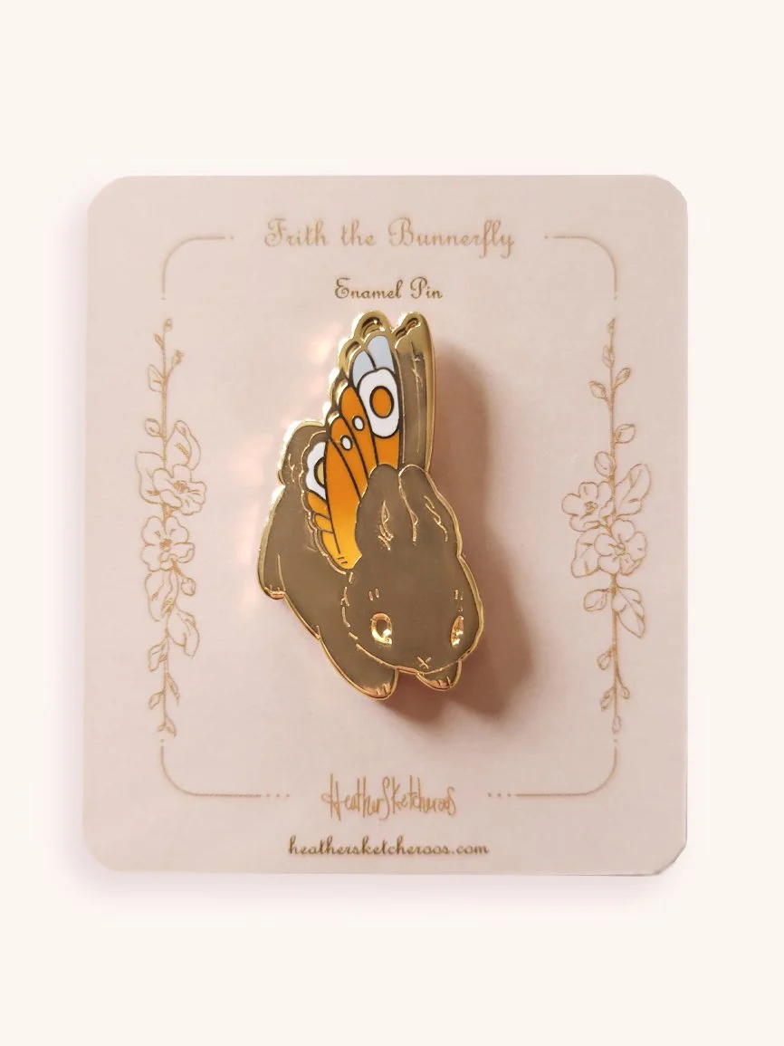 Frith The Bunnerfly Pin Design (HeatherSketcheroos)