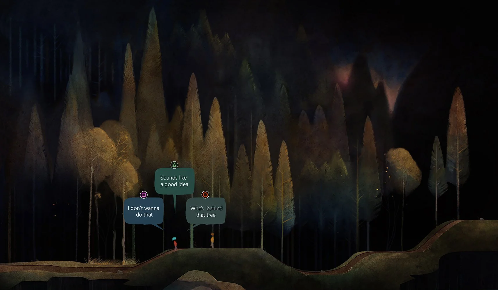 Color and contrast exploration (Oxenfree)