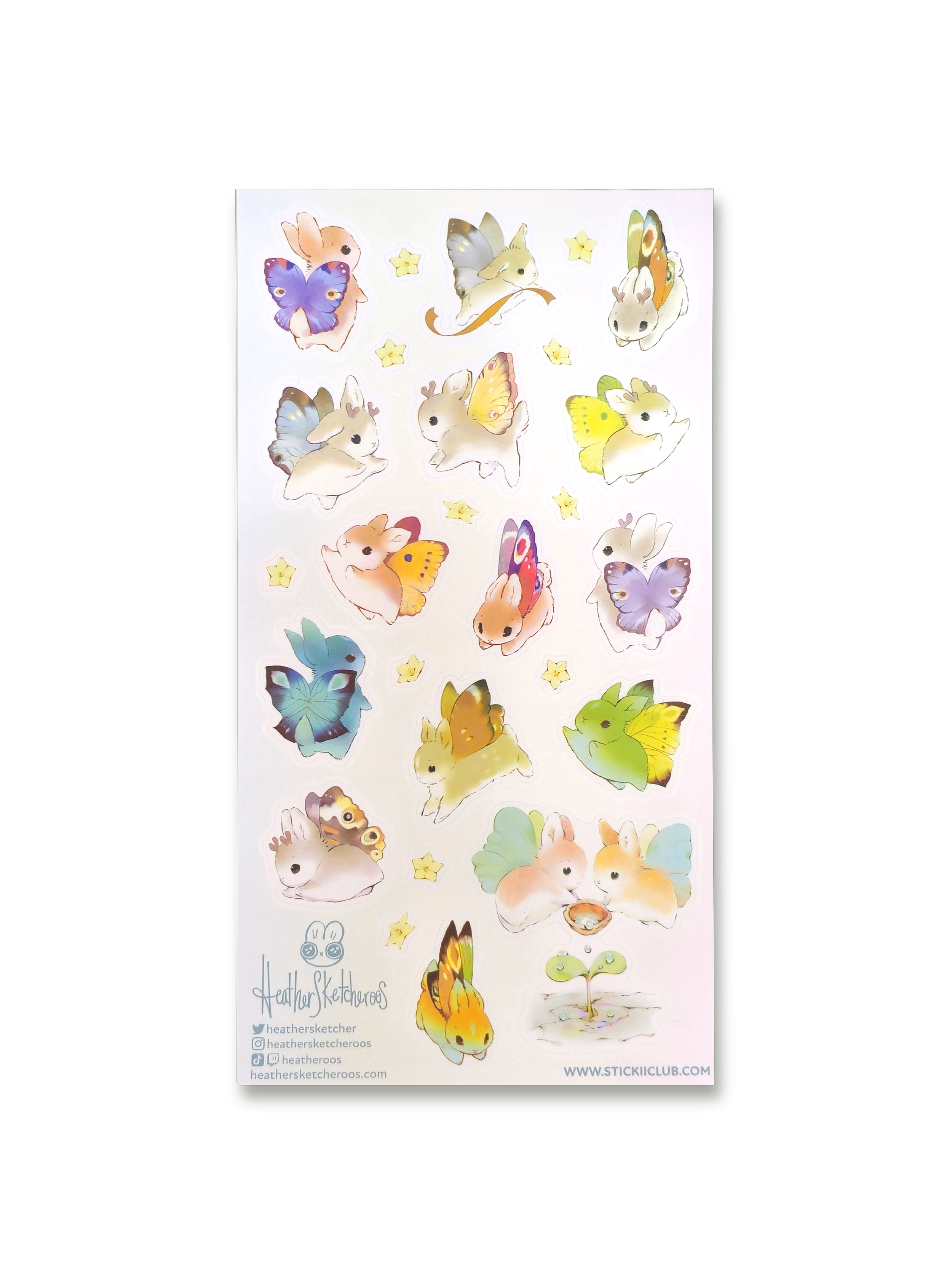 Bunnerfly Sticker Sheet