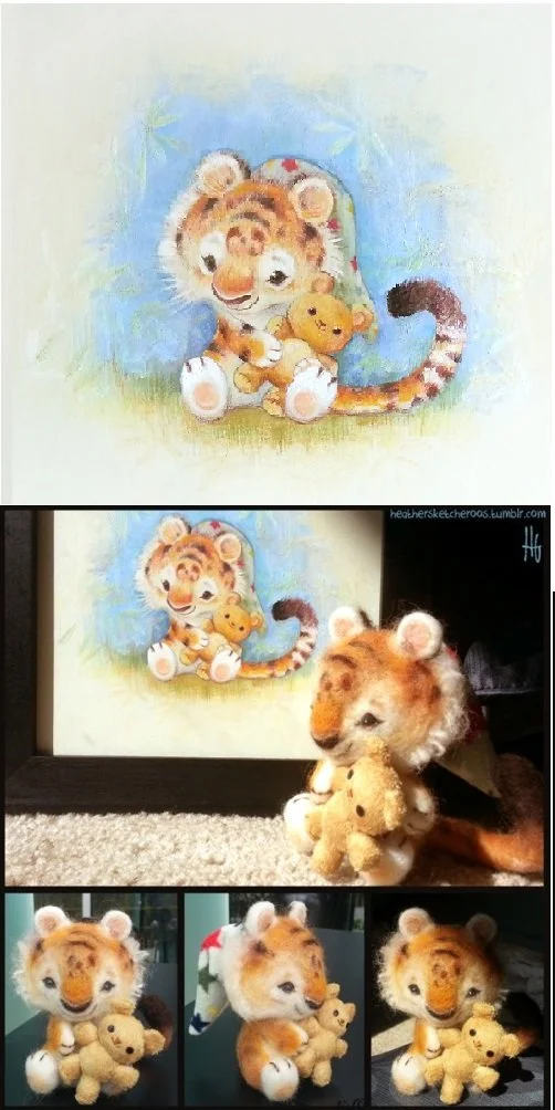 Tiger Design/Needlefelt Doll (Flower Pepper Gallery)