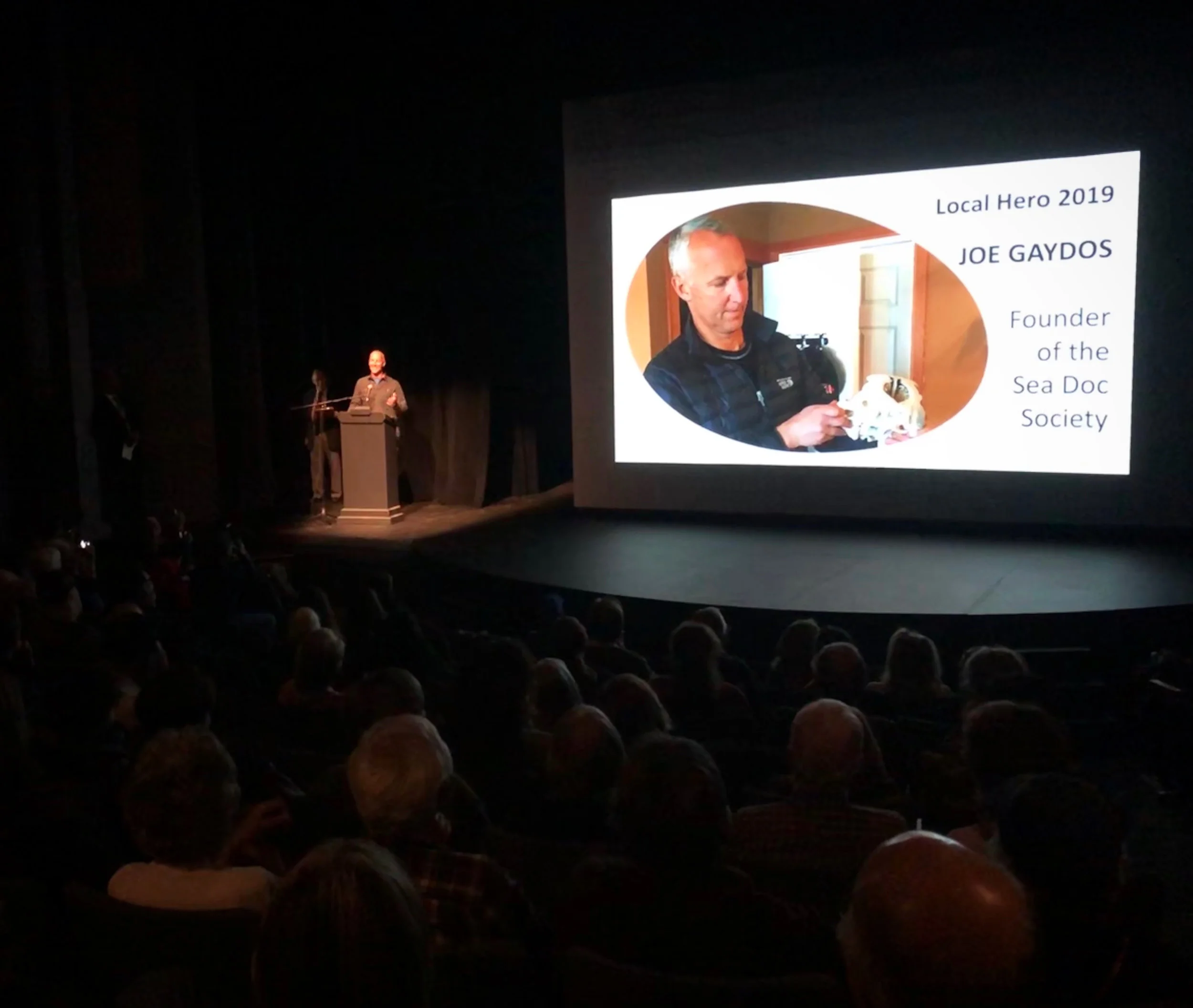 Joe Gaydos Receives Local Hero Award at Friday Harbor Film Festival 