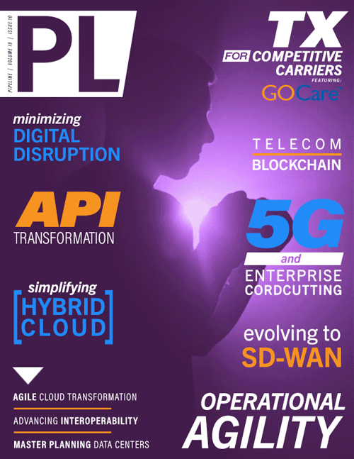  August 2023 cover of Pipeline Magazine, an online magazine about the tech industry that uses animated imagery for their web covers. 