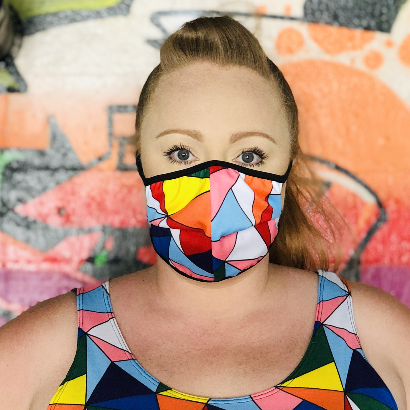 Geometric Pride Face Mask