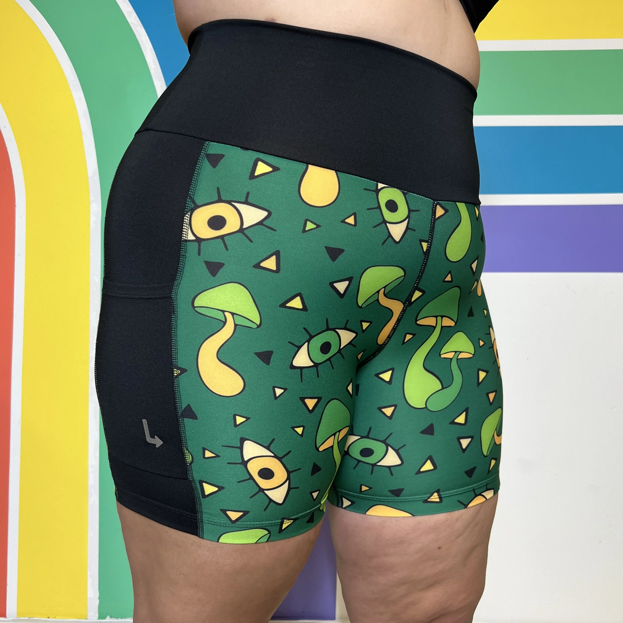Mushroom Trip Pocket Shorts