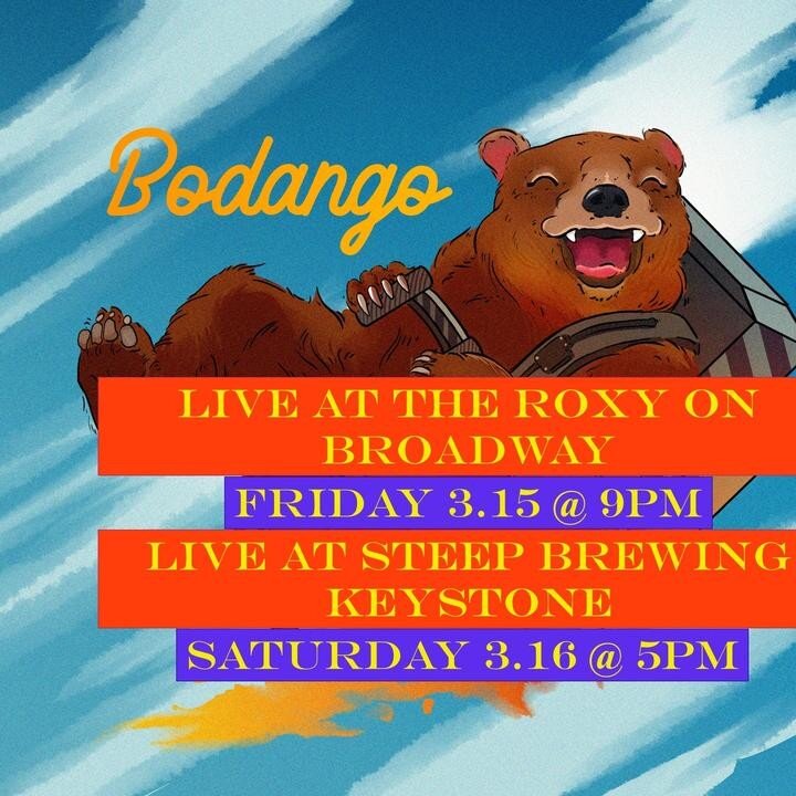 Catch us this Friday 03.15 at @broadwayroxy!! It is a beautiful bar with great cocktails and food. No cover before 9pm. Sharing the bill with the talented @jacksonharknessmusic 

Tickets: https://roxyonbroadway.thundertix.com/events/226542

Saturday 