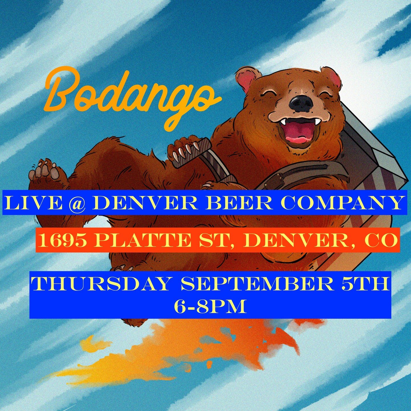 Come swing by for some late summer tunes at Denver Beer Company Platte Street!!!

Thursday September 5th, 6-8pm!!
