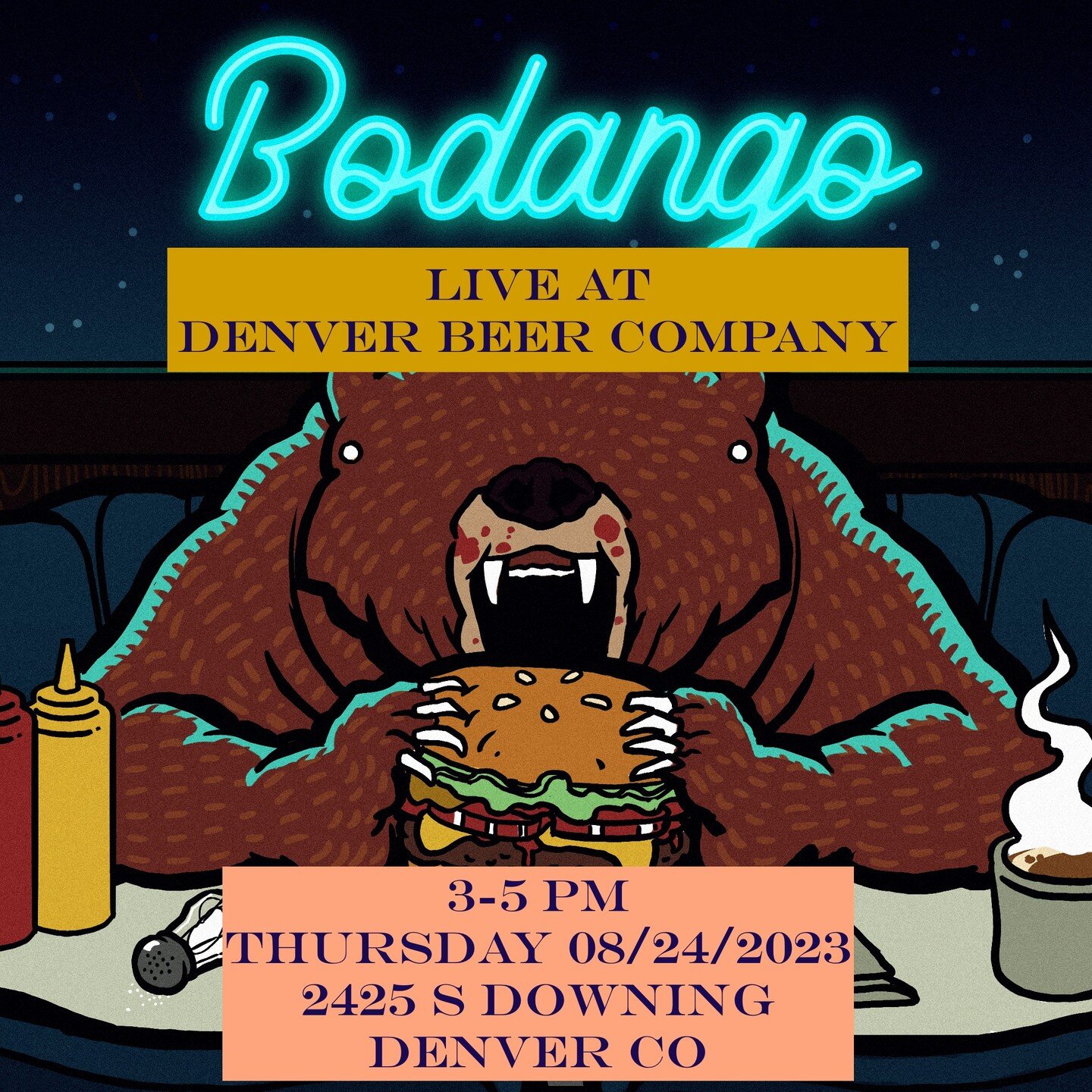 We're playing Denver Beer Company South Downing TOMORROW Thursday 08.24 from 3-5pm!!

Come thru for a frothy brew!