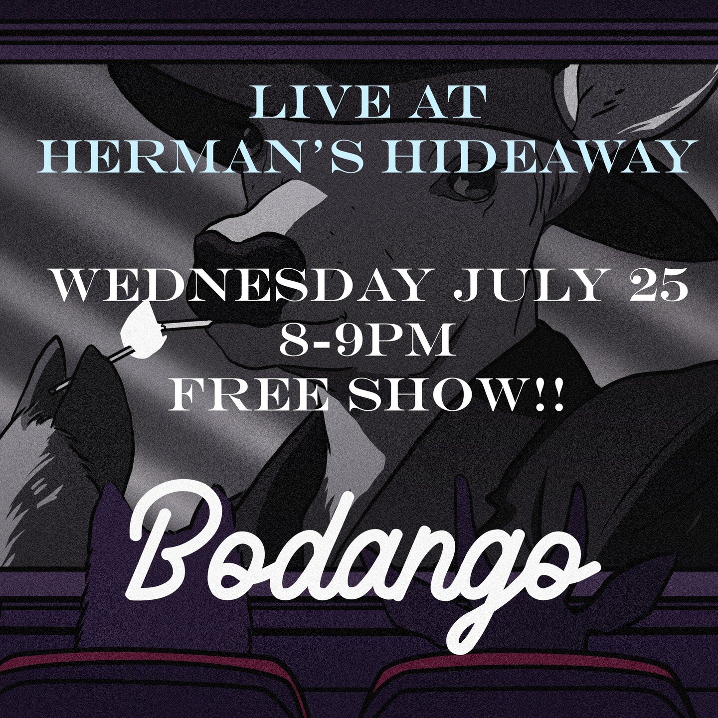 Tomorrow!!!

Playing a free show at Herman's Hideaway from 8-9pm!! We would love to see you there!