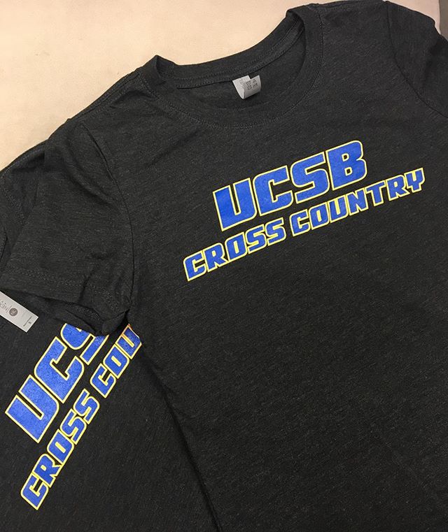 UCSB Cross Country tees comin&rsquo; atcha, fresh off the presses!