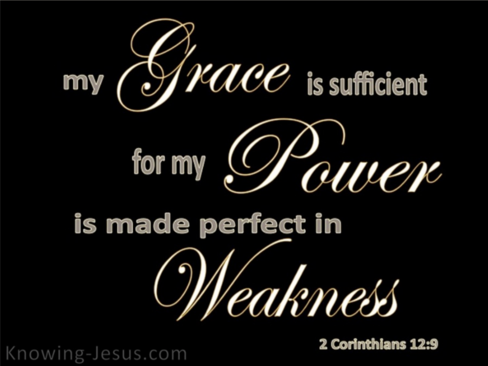 My Weakness His Grace