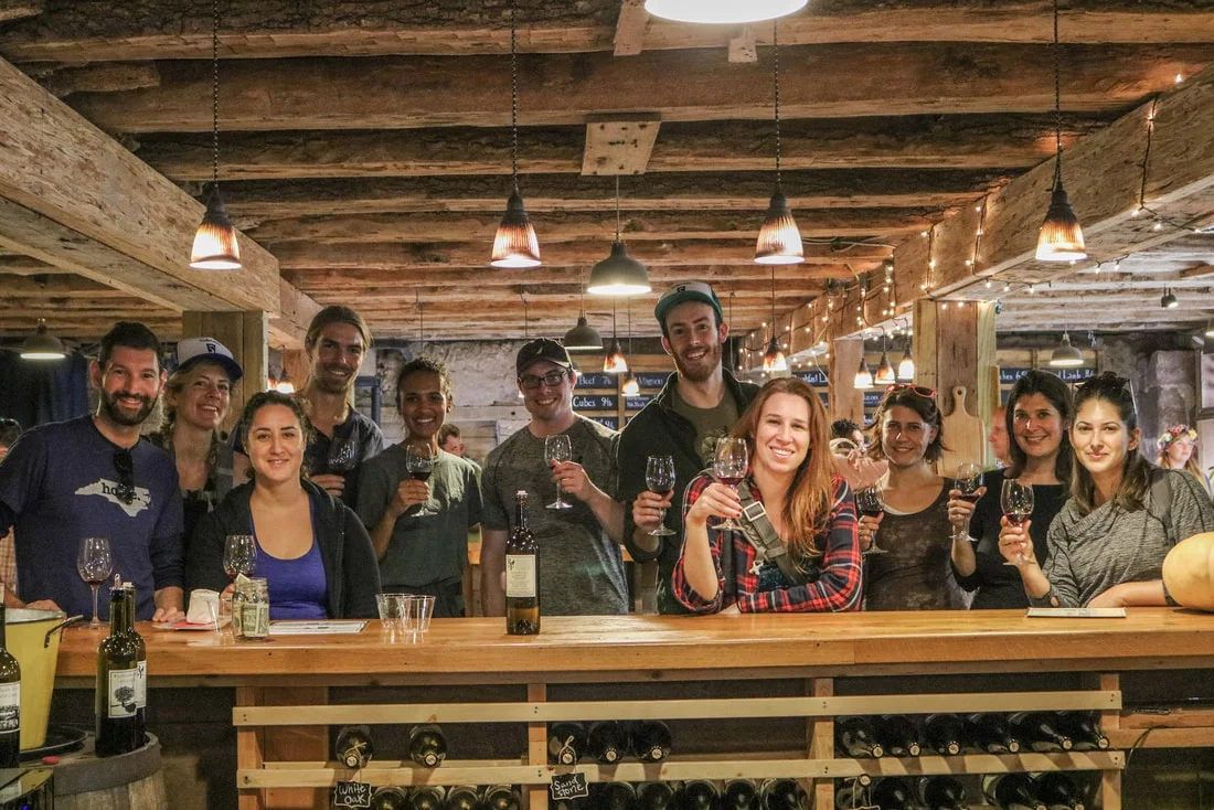 A group from Trails & Ales stopped by and they were an absolute blast! Trails & Ales is an adventure company that connects city dwellers with the best local hikes, views, vineyards, and breweries in the DC area. Click on the image to visit their website.