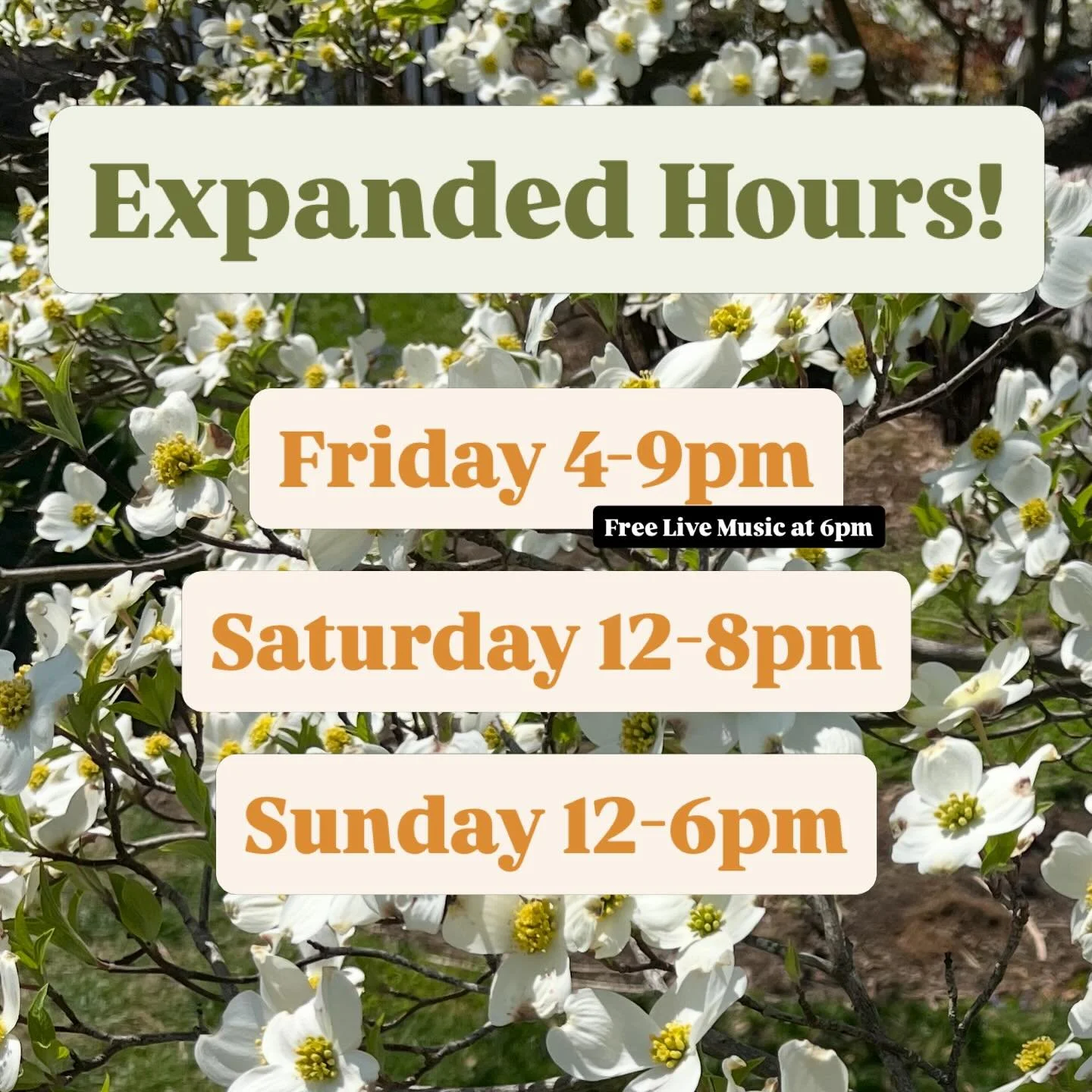 Expanded hours launch this weekend! But with one exception&hellip;we are closed on Easter Sunday. Going forward into the rest of the season, you can find us here three days a week. Who&rsquo;s ready to spend a day on the farm?!