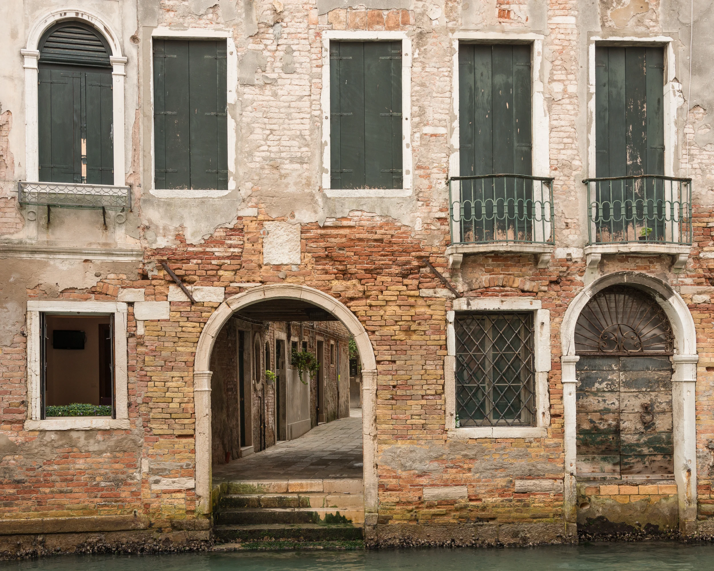 Canal Stairs Lost in Venice