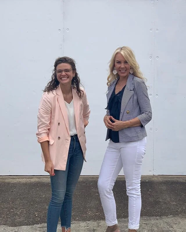 Recording day for our new podcast &ldquo;Gutsy Faith!&rdquo; Love my co-host Carla... even though our brains are exhausted from dropping three episodes and sweating through the Houston heat during our promo shots! What a joy to do this together! And 