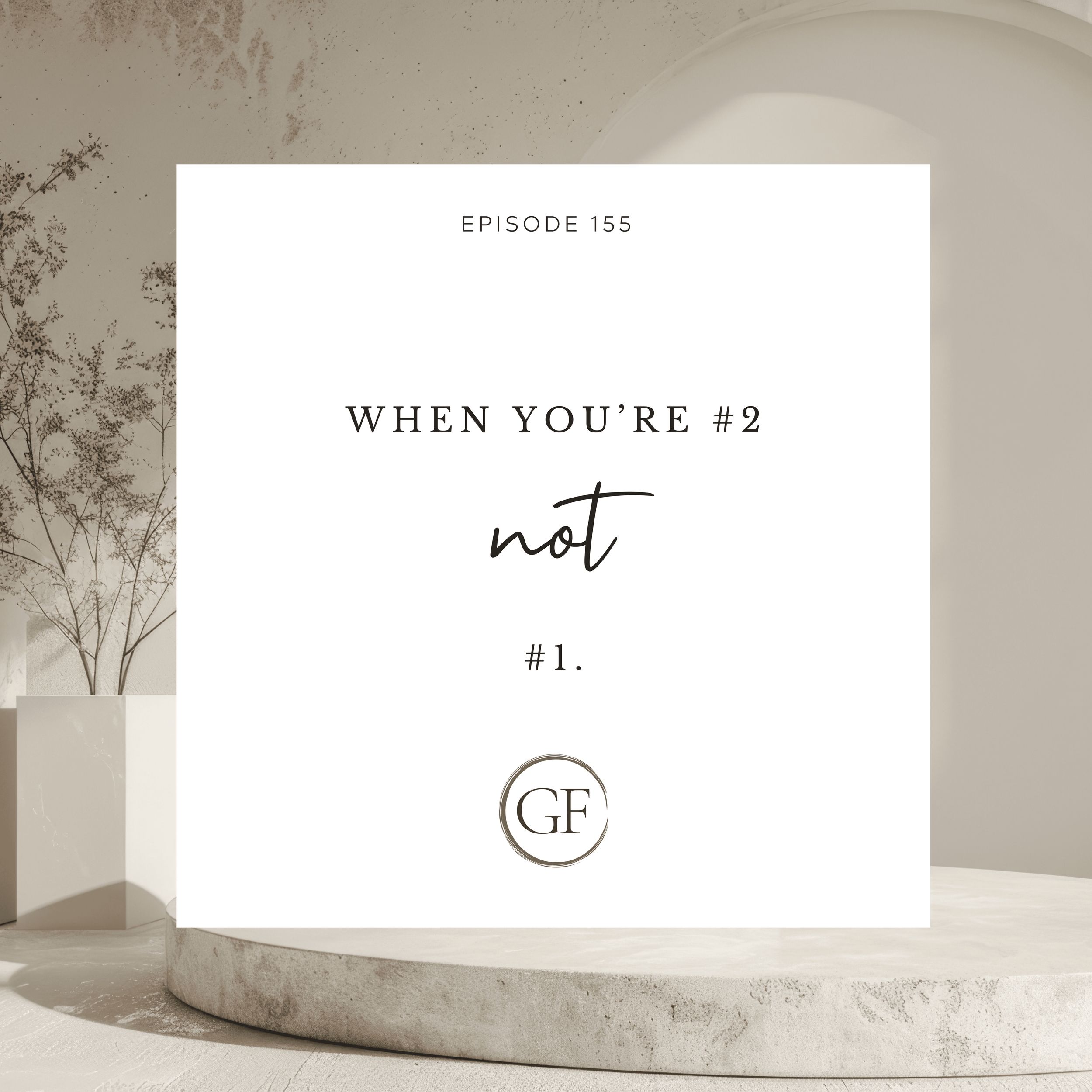 When You’re #2 not #1