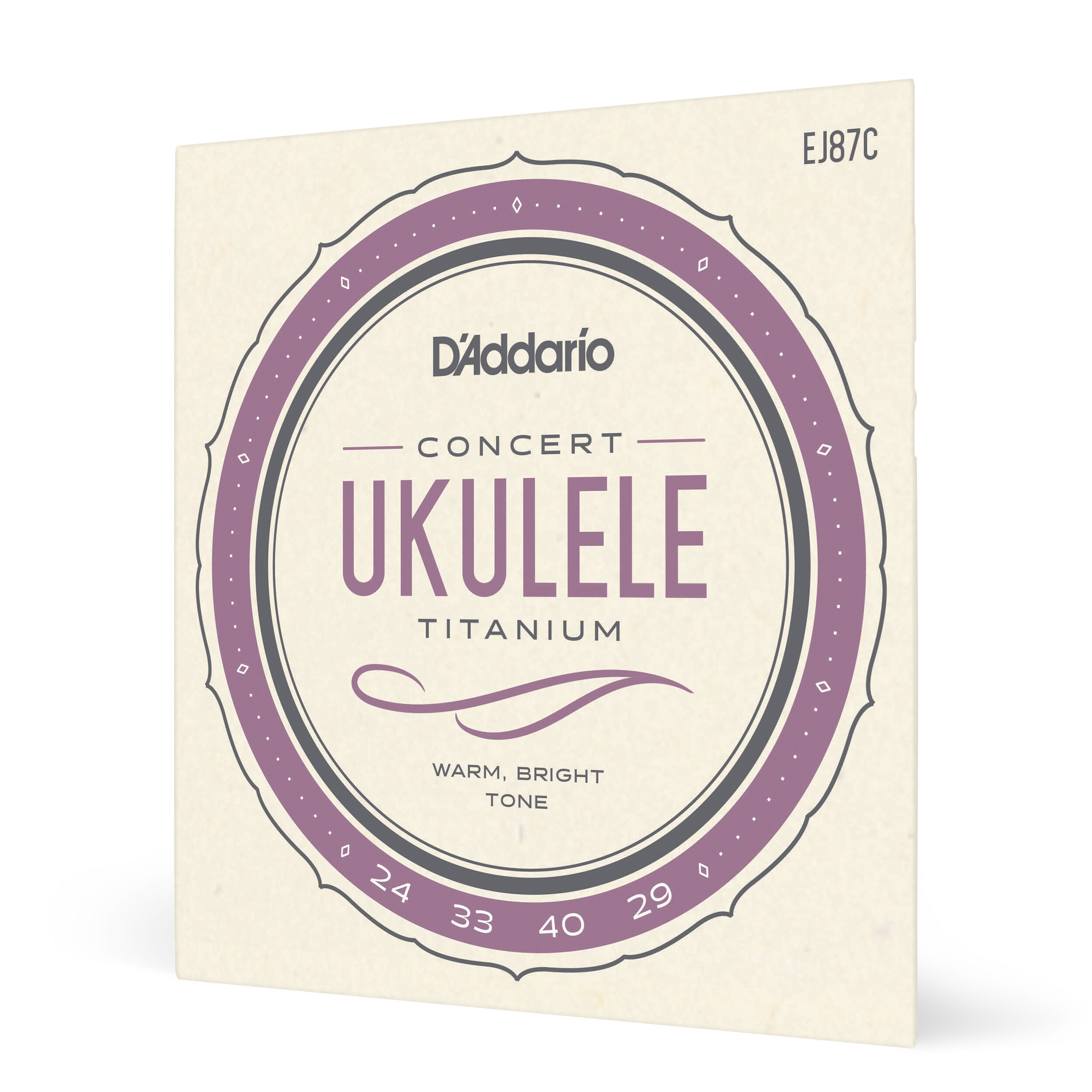 D'Addario EJ87C Titanium Ukulele Strings, Concert