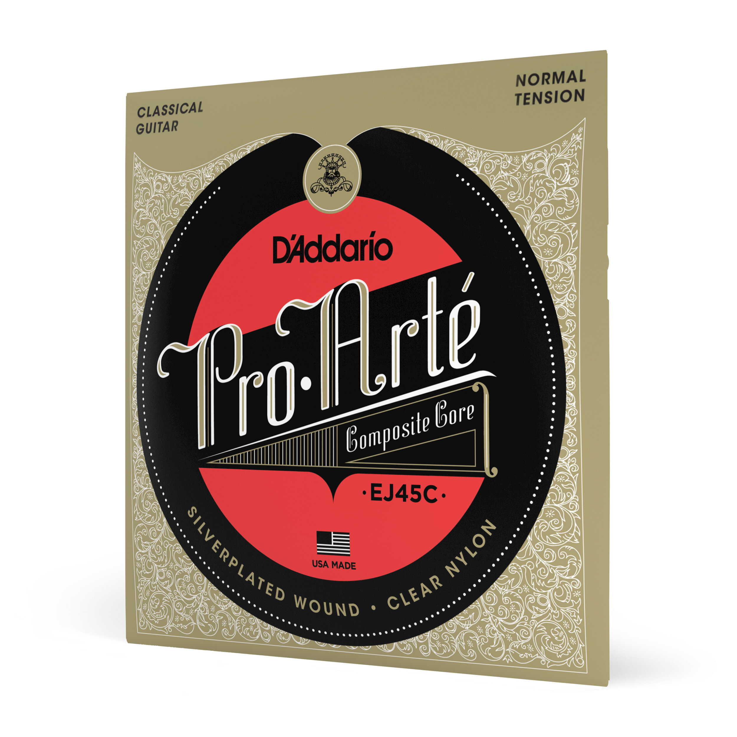 D'Addario EJ45C Pro-Arte Composite Classical Guitar Strings, Normal Tension