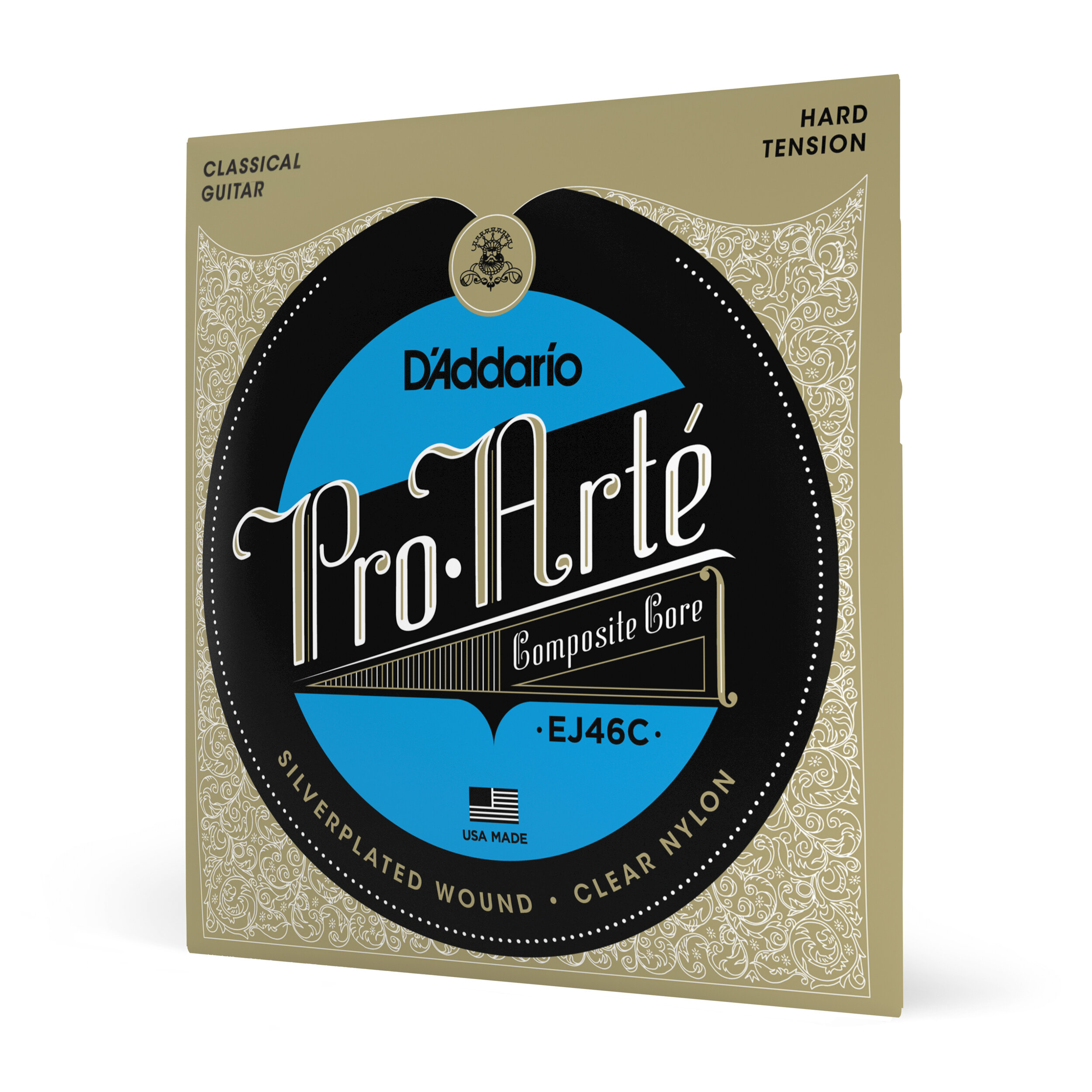D'Addario EJ46C Pro-Arte Composite Classical Guitar Strings, Hard Tension