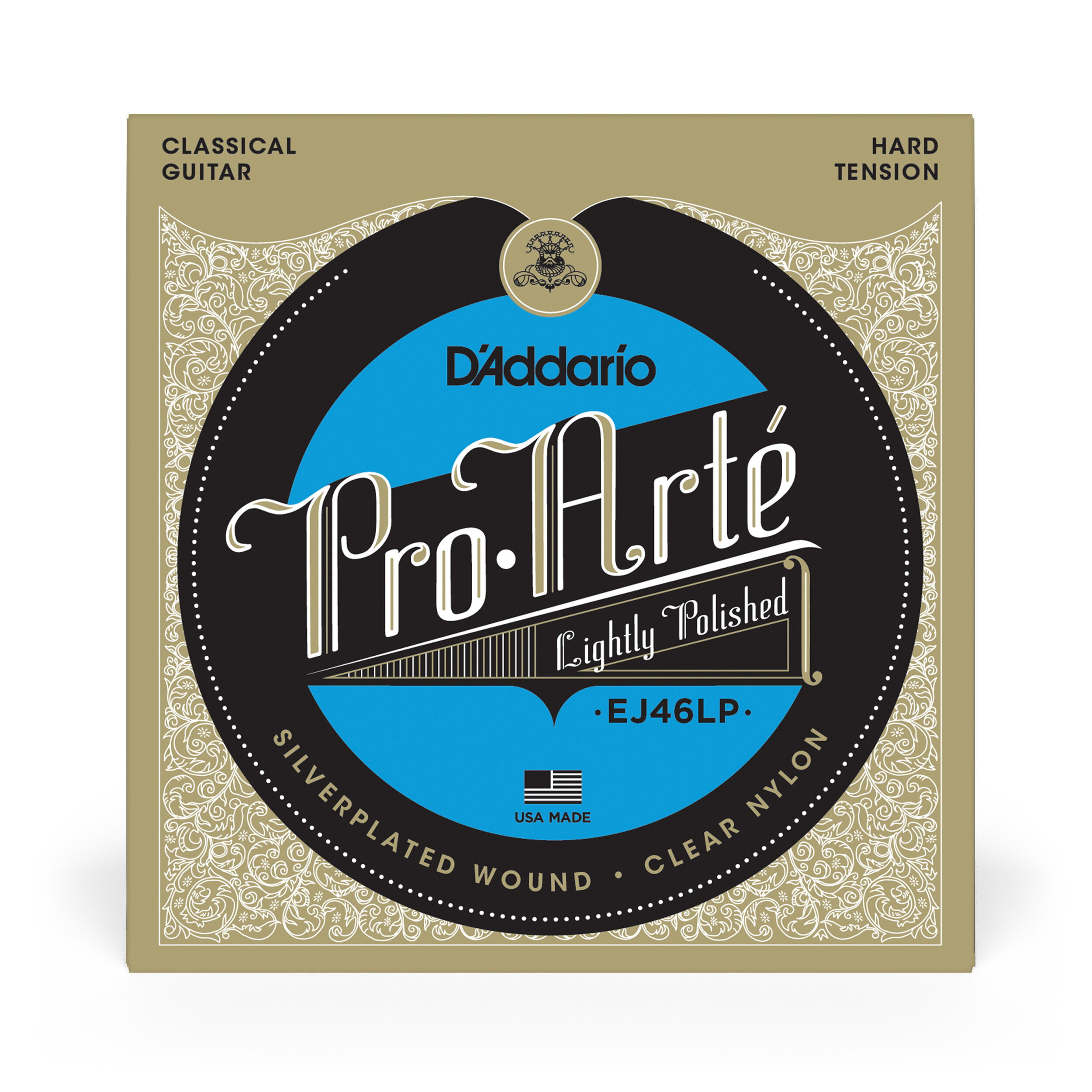 D'Addario EJ46LP Pro-Arte Composite Classical Guitar Strings, Hard Tension