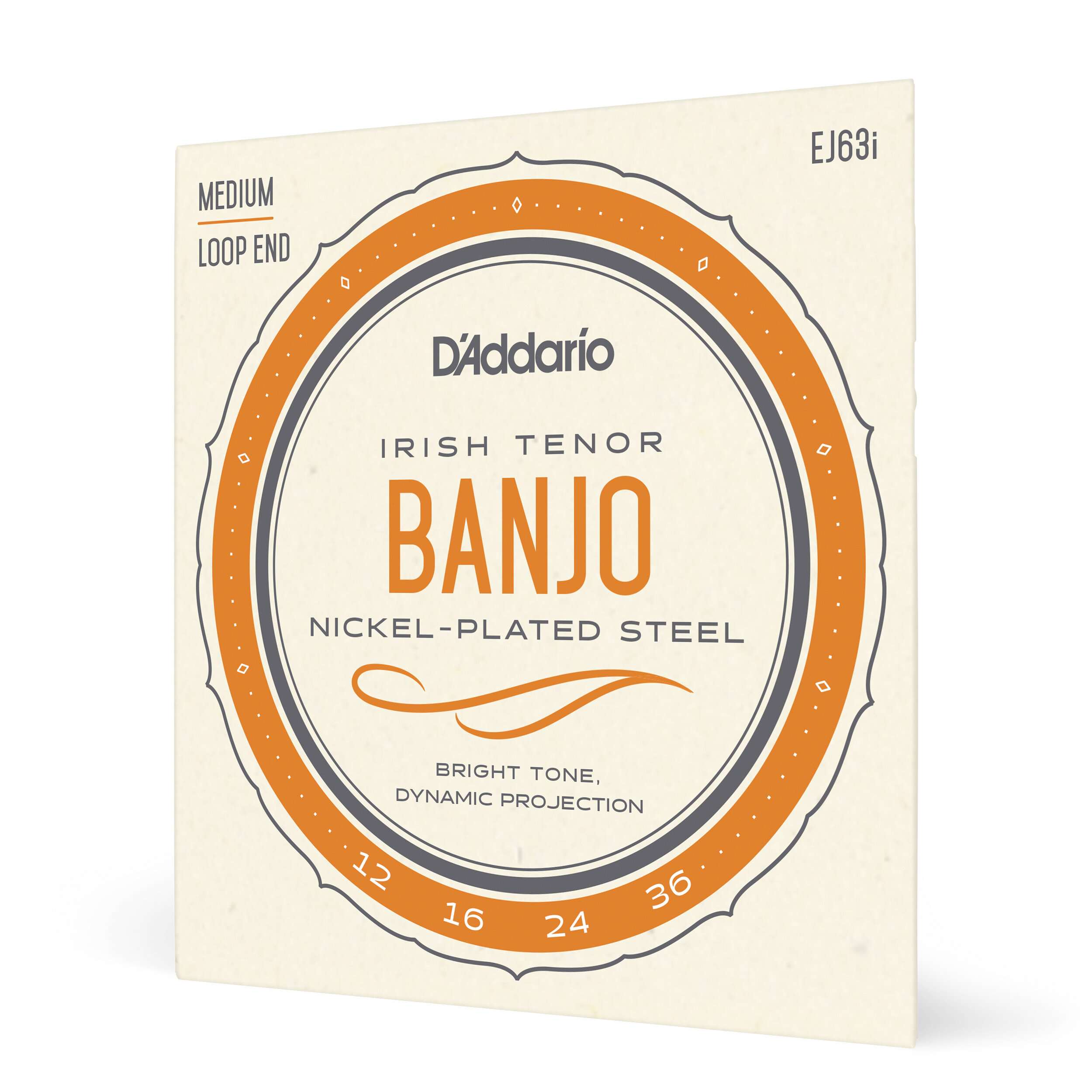 D'Addario EJ63i Irish Tenor Banjo Strings, Nickel, 9-30