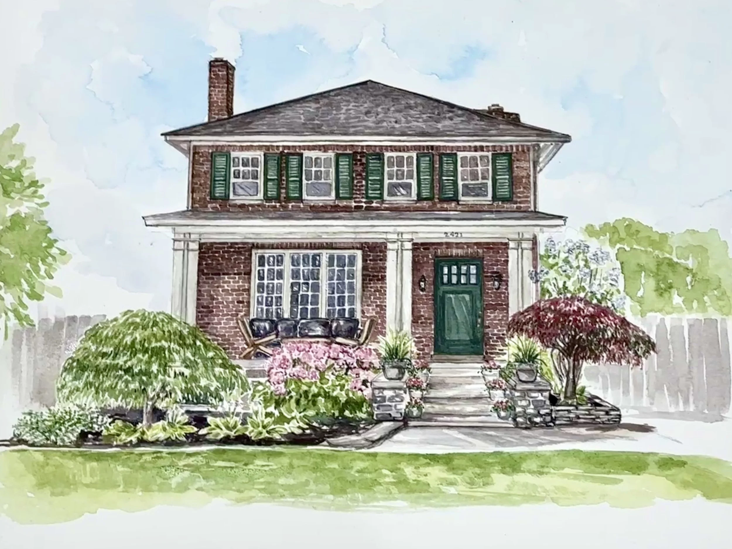 Bexley, OH House Portrait