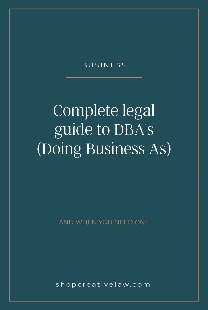 Your Guide to DBA's and When You Need One — The Creative Law Shop®
