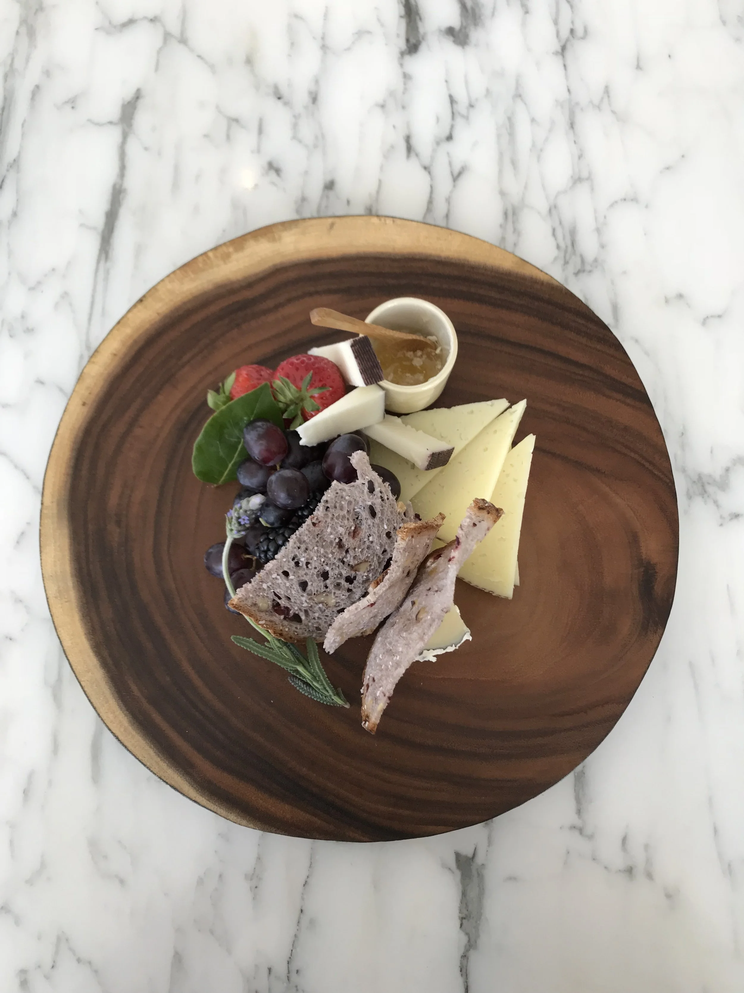 artisanal cheeses and honeycomb