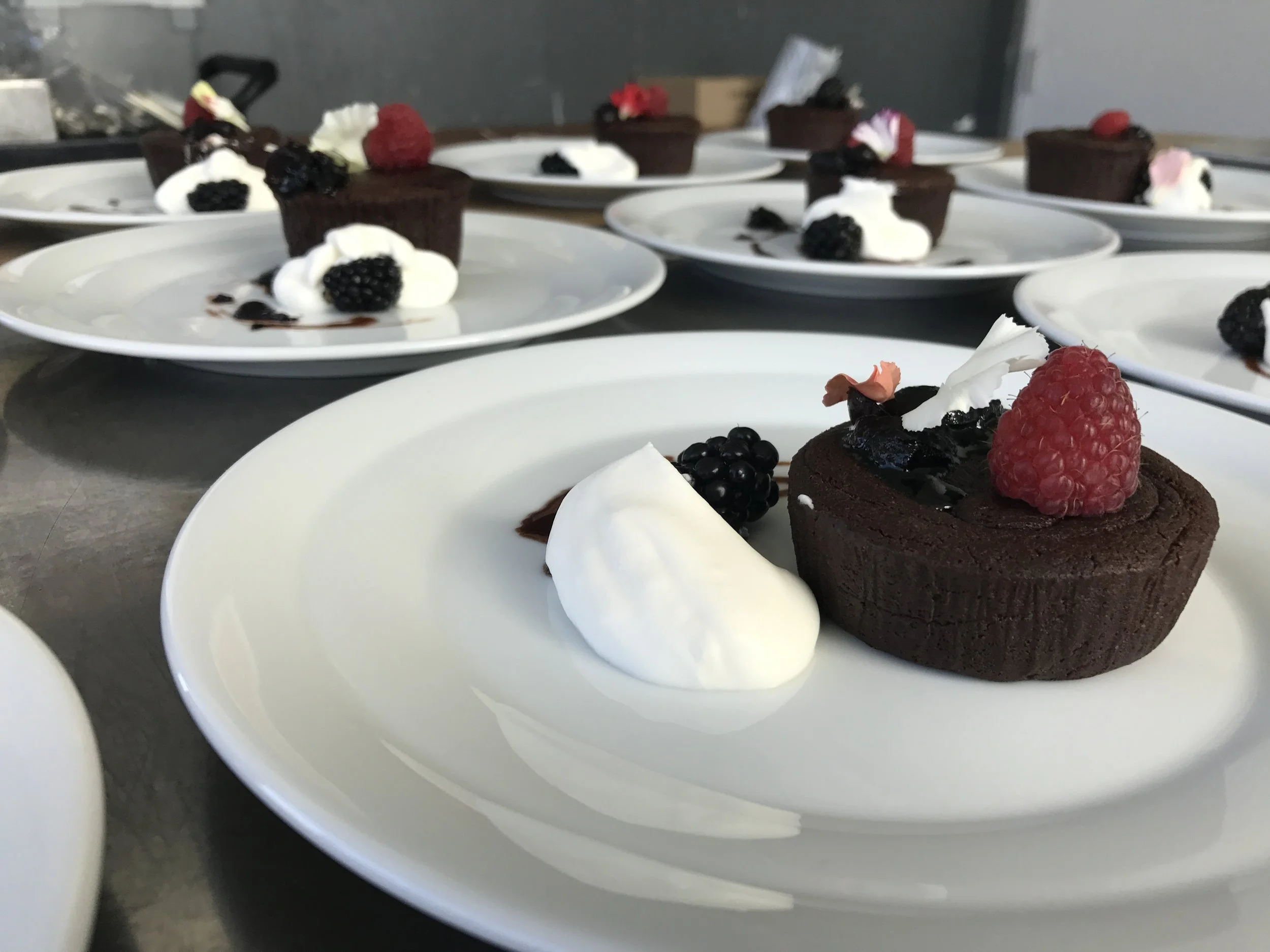 dark chocolate cakes